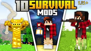 Top 10 Useful ModsAddons For MINECRAFT 121 SURVIVAL PE [upl. by Eedyak754]