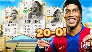 30 Million Coins SPENT On 200 FUT Champions Team 🤑 95 Ronaldinho 94 Eusebio 92 Vieira FIFA 22 [upl. by Alleras649]