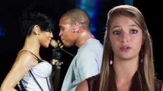 Rihanna Kisses Chris Brown at 2012 VMAs [upl. by Esinev]