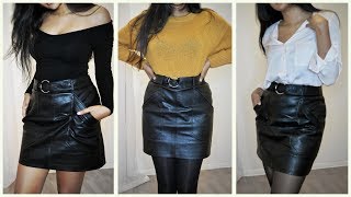 How To Style A Leather Skirt [upl. by North]