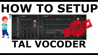 TAL Vocoder How to Setup This FREE Vocal Effect in Apple Logic Pro [upl. by Airemaj8]