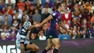 Johnathan Thurston and Cameron Smith interview Testimonial match tributes to each other [upl. by Stoddart]