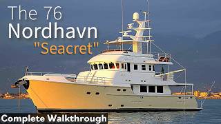 Inside quotSEACRETquot Nordhavn 76 A Dream Yacht Walkthrough [upl. by Telimay]