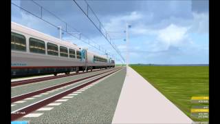 OpenBVE HD EXCLUSIVE Amtrak Acela Express Flies By at 165 MPH with a Shave and a Haircut [upl. by Atekihs135]