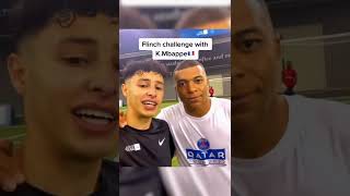 He taught Kylian Mbappe the flinch challenge  and Mbappe immediately beat him 🤣 [upl. by Egide]