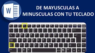 😮😮👉COMO CONVERTIR MAYUSCULAS A MINUSCULAS👈 EN WORD con tu TECLADO ●◡● [upl. by Anwahsak]