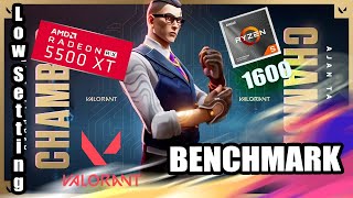 VALORANT 2024  Ryzen 5 1600  RX 5500 XT 8GB  Low Settings 1080p Benchmark [upl. by Dareece574]