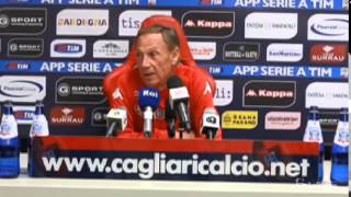 Conferenza Stampa Zdenek Zeman 021114  Cagliari Calcio [upl. by Kihtrak]