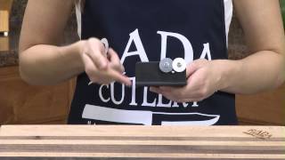 Quick Edge Knife Sharpener  Rada Cutlery [upl. by Alliuqat]