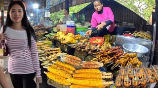 Best Countryside street food tour  Walk tour  Kien Svay krao Cambodia 2024 4K [upl. by Ruhtra186]