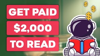 Get Paid 2000 Just By Reading Books Online  Make Money Online 2023 [upl. by Dumanian619]