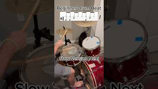 Beginner drum beat to get your playing behind the drum kit 🤘🏻 drums drumbeats drummer [upl. by Lomaj430]