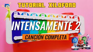 Canción Completa Intensamente 2  Xilófono Tutorial Paso a Paso insideout dibujarteymas xylophone [upl. by Nednal595]