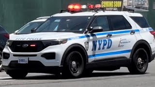 NYPD POLICE INTERCEPTOR UTILITY RESPONDING ON Williamsbridge RD Bronx ￼￼ [upl. by Atekin]