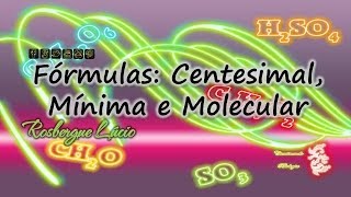 Fórmulas Mínima molecular e centesimal [upl. by Winifield672]