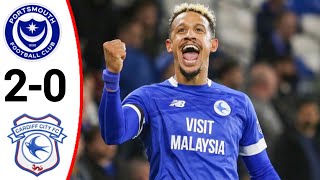 Cardiff City vs Portsmouth 20 All Goals and Extended Highlights [upl. by Yhtuv456]