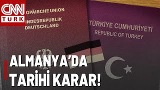 Almanyada Türklere 21 Yıl Sonra Çifte Vatandaşlık İşte Yürürlüğe Gireceği Tarih [upl. by Nivle844]