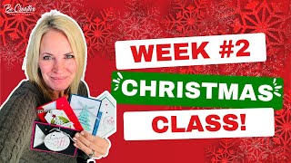 Christmas Class Series 2 4 Festive Cards to Spark Your Holiday Spirit  Lunch Break With Ronda [upl. by Trevar]