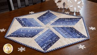 How to Use the 60º Diamond Ruler to Make a Table Topper  Shabby Fabrics Tutorials [upl. by Halsted]