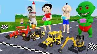 Pagal Bittu Sittu Aur Chirkut Ep 50  Toy Jcb Wala Cartoon  Jcb Tractor Cartoon  Gadi Wala Cartoon [upl. by Randell]