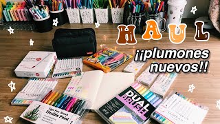 HAUL papelería  plumones populares 🤩 [upl. by Notseh]