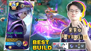 LING BEST BUILD FROM RRQ SUTSUJIN  MACRO amp MICRO PLAY  INTENESE MATCH Gameplay Ling Mobile Legends [upl. by Ainiger]