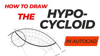 how to draw the Hypocycloid in AutoCADpath traced out by a circle rolling IN another bigger circle [upl. by Chang637]