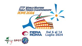 ITTF World Masters Table Tennis Championships  Rome 2024  Spot [upl. by Frankel]