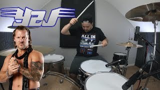 WWE Chris Jericho Theme Song Break The Walls Down Drum Cover [upl. by Prudi]