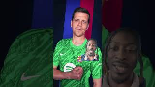 Szczesny Barcelona’s new goalie barcelona spain football soccer laliga szczęsny [upl. by Aonian]