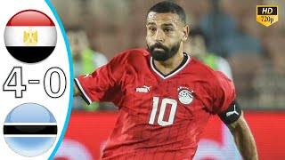 Egypt vs Botswana 40 Highlights amp All Goals  Afcon Quafiliers 2024 Salah Goal [upl. by Hamal]