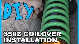 How to Install Raceland Coilovers 350z [upl. by Ecyle]