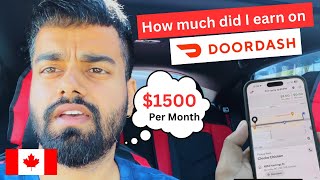 Earn 1500 Per Month With DoorDash in Canada 2024  Food Delivery Student Vlog  Ashu Raina [upl. by Ahsea]