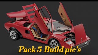 Deagostini Lamborghini Countach LP500S Pack 5 build video [upl. by Bridgid]