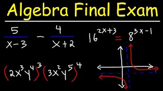 Algebra Final Exam Review [upl. by Aerdnna]