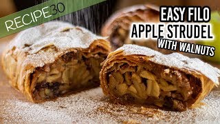 Easy Apple Strudel made with Filo Pastry [upl. by Moazami129]