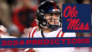 Ole Miss Football 2024 Predictions [upl. by Plunkett]