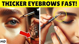 9 Ways to Grow Thicker Eyebrows Naturally You Need to Try [upl. by Aratahs311]