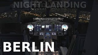 FSX Berlin NIGHT LANDING ORBX GERMANY NORTH [upl. by Daffodil]