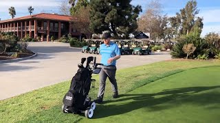 Electric Golf Caddy Cart  Motorized Golf Push Cart  QOD Golf USA  Video Review Demonstration [upl. by Tabshey621]