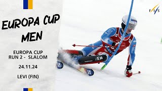 LIVE Europa Cup Men Slalom Run 2  241124  FIS Alpine [upl. by Sedda]