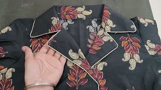 coat coller nack design for kurti cutting and stitching 👗 boutique video [upl. by Lorac]