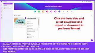 Canva Downloading new method after update [upl. by Anavahs]