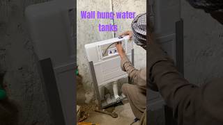 PORTA wall hung toilet water tanks setting plumbing worksvairalshort please subscribemychannel [upl. by Ade]