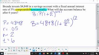 Compound Interest semiannually [upl. by Eryt288]