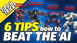 6 Tips and Tricks to Beat the AI Bots  Tips amp Tricks  Mech Arena [upl. by Bringhurst]