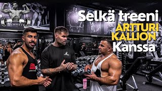 Selkä treeni Artturi Kallion kanssa 🔥Insane Back workout [upl. by Zetnom]