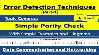 Simple Parity Check in Computer Networks Error Detection Technique Part1 [upl. by Ayet]