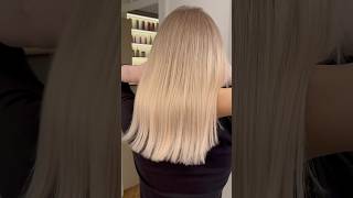 Ice Peach Blonde 🍑 Global AirTouch blondehaircolor fryzjerwarszawa hairtransformation [upl. by Ennaeirb420]