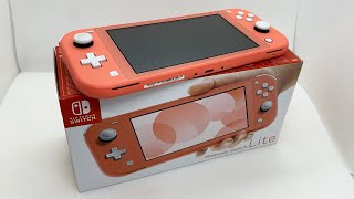 Unboxing My New Nintendo Switch Lite [upl. by Tulley]